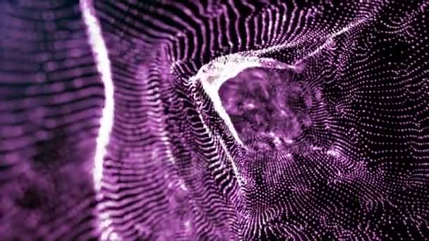 4k rose Belle Voler à travers le tube intérieur animation 3D 