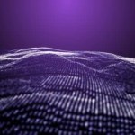 4k purpure intro wave anim background