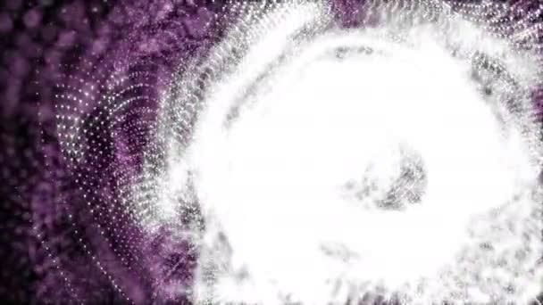 4 k Moving purpure deeltjes achtergrond — Stockvideo