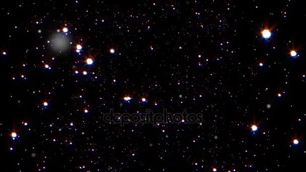4 k streszczenie gwiazd tła cząstek — Wideo stockowe