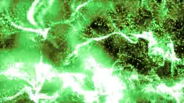 4 k yeşil parçacık sorunsuz arka plan — Stok video