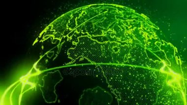 4k güzel yeşil dünya döngü kesintisiz Video arka plan veya Intro için
