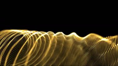 4 k Intro mikro sarı parçacık sorunsuz moution arka plan