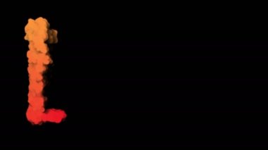 4k metin sevgi duman izi siyah renk