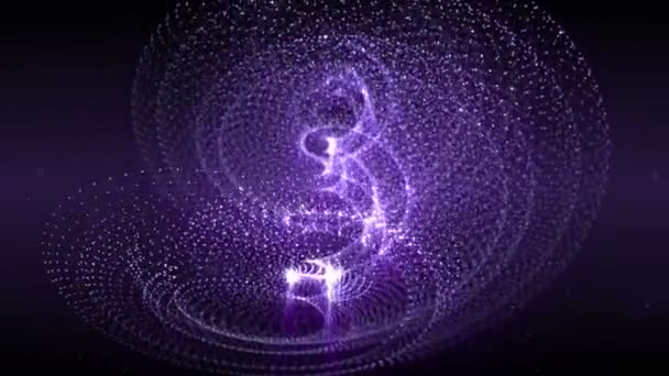 4k Розовые частицы бесшовный абстрактный фон движения — стоковое видео