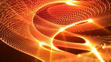 4 k turuncu renkli parçacık sorunsuz arka plan