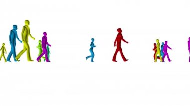 4k beyaz renk kalabalığın