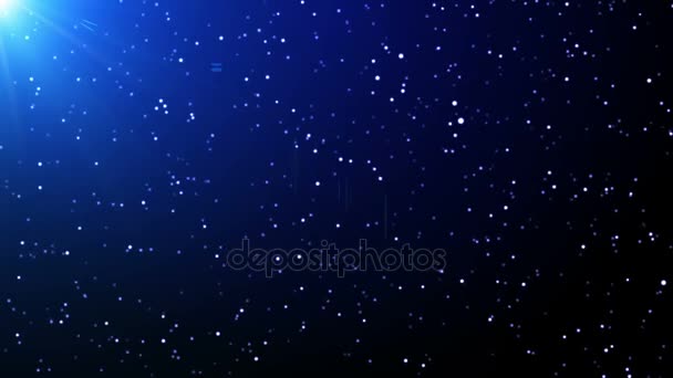 青い粒子の移動のシームレス背景 — ストック動画
