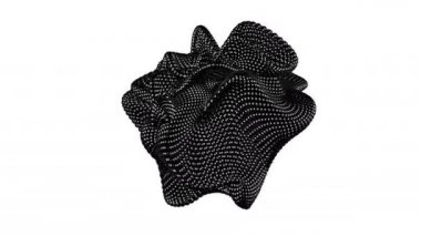 Intro soyut siyah Metaball küre nesne döngü üzerinde beyaz