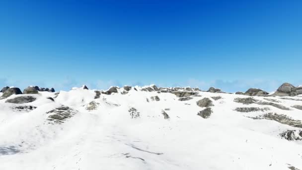 山々 と澄んだ空撮 — ストック動画