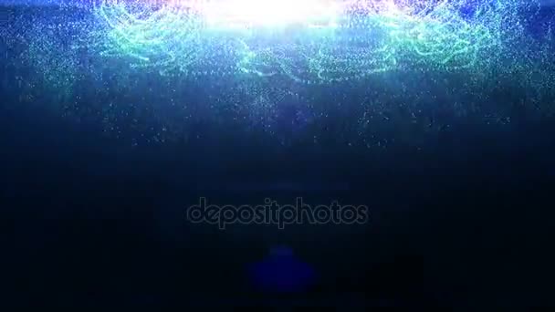 ループ移動粒子のシームレス背景 — ストック動画