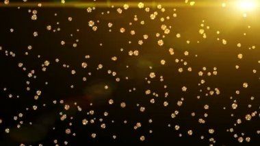Altın döngü parçacık sorunsuz arka plan