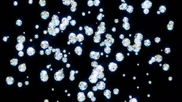 루프 모션 다이아몬드, 아름 다운 배경입니다. 원활한 반복 — 비디오