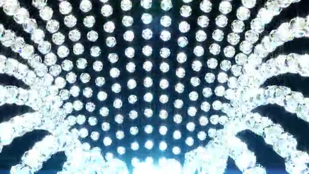 Spadające diamenty, piękne tła. bezszwowe zapętlona animacja — Wideo stockowe