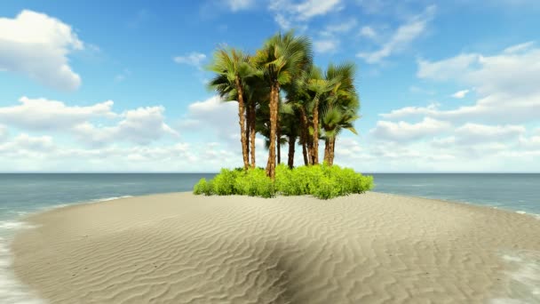 Tropický ostrov dovolená idylické pozadí — Stock video zdarma