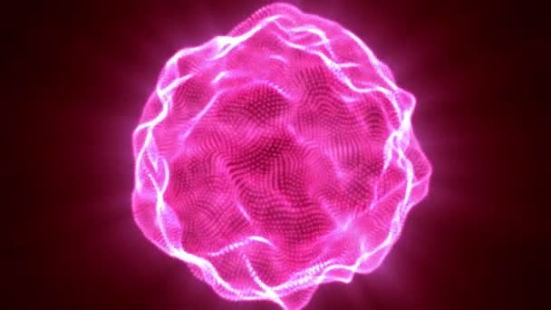 Розовый блеск частиц бесшовный фон — стоковое видео
