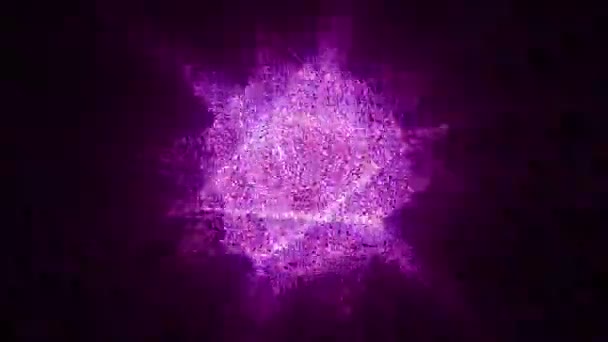 粉红色的脉冲星能够无缝环 — 图库视频影像