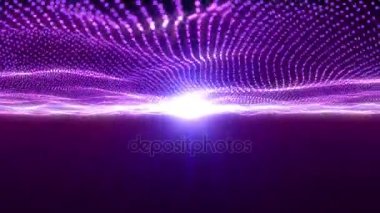 loopable soyut güzellik mor noktalar dalga ile vurdu