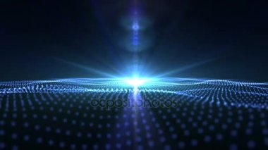 Dijital dalga parçacıklar döngü gerçekleştirmek mümkün mavi