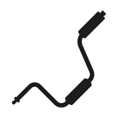 Beyaz arka planda siyah vektör simge matkap.