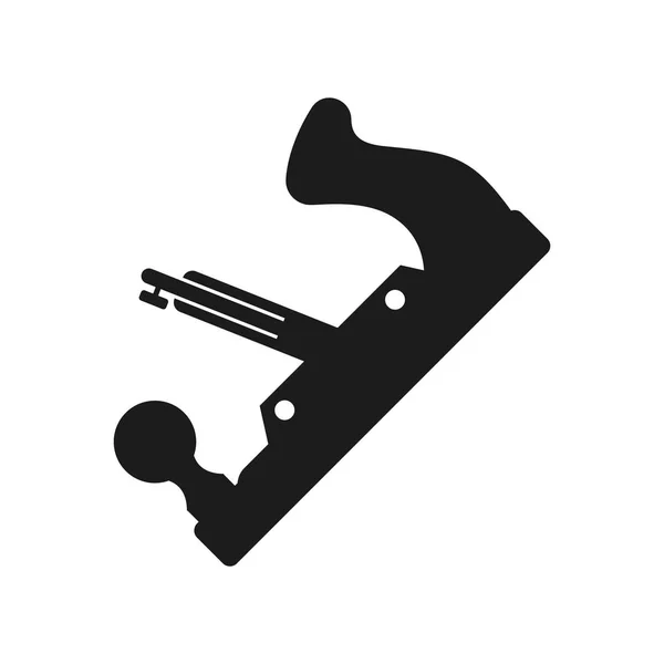 Herramienta de carpintería Vector icono negro sobre fondo blanco . — Vector de stock