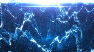 Rengi parçacıklar hareket. döngü için