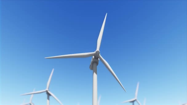 太阳能电池板农场和风力发电机 — 免费的图库视频