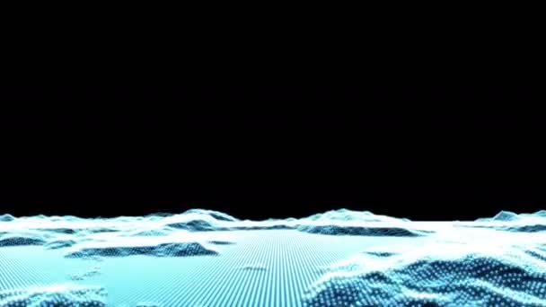 Blue Retro imagens de fundo futurista capaz de loop — Vídeo de Stock