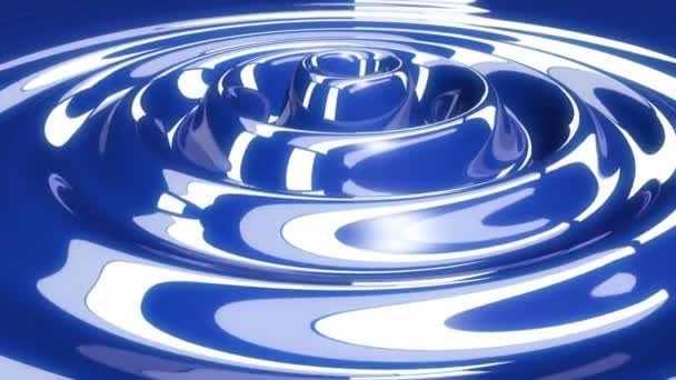 Gotas de agua de onda abstracta azul — Vídeo de stock gratis