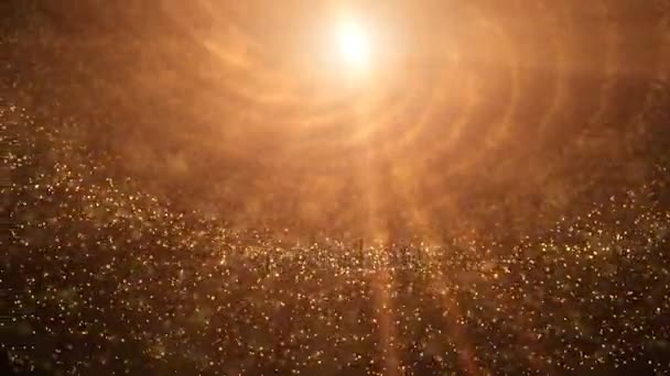金粒子能够循环无缝 — 图库视频影像