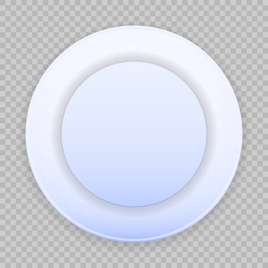 Mavi plaka üzerinde şeffaf arka plan vektör