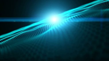 Parlayan ışıklar, yıldız, parçacıklar, Enerji dalgaları, kesintisiz.