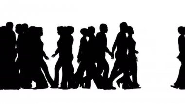 Bir beyaz insan siluetleri