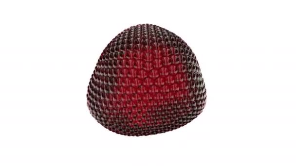 Intro sphère rouge abstraite capable de boucler — Video