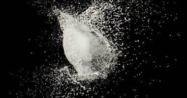 Süt 3 boyutlu gerçekçi görüntüler serpiştirir