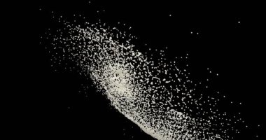 Süt sıçrıyor 3 boyutlu gerçekçi görüntüler