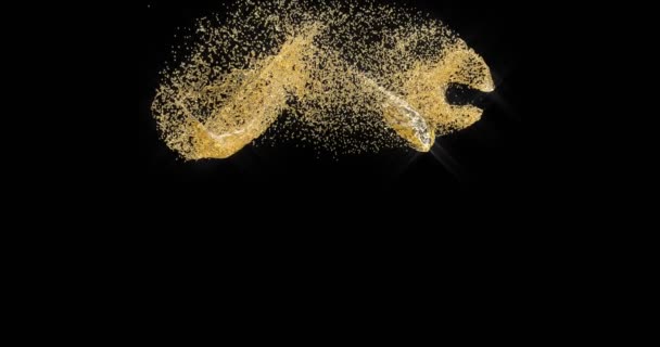 Flux d'huile d'argan animation réaliste 