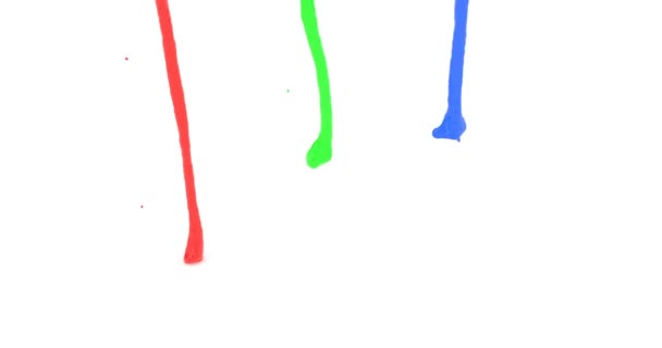 Різнокольорові флейти змішані в стилі 3d на барвистому тлі. Помаранчеве абстрактне тло. Дизайн фону кольору. Колір веселки. Виразне абстрактне тло. Жирова текстура. — стокове відео