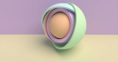 3 boyutlu hareket grafiği. 3 boyutlu resimleme. Yaratıcı sanat, modern soyut kavram. Geometrik kaplama. İzole grafik elementler. Tasarım arka planı.