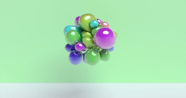 3D最小モーションデザイン — ストック動画