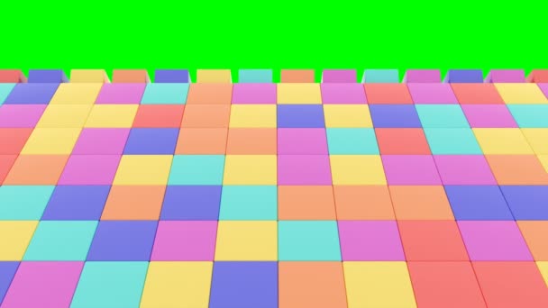 Modèle 3d sur fond vert.Fond mural. Transition montagnarde au cinéma 