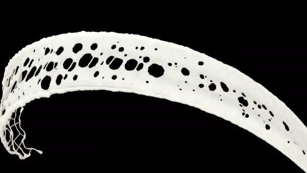 Jet milk on black background. Milk splash. — Stock Footage Jet milk on black background. Milk splash. Video Clip