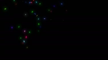 Siyah üzerinde renk kıvılcımı