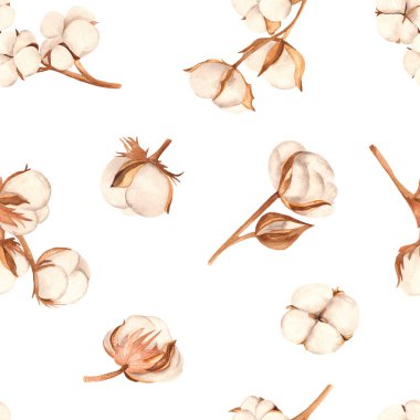 Çok yönlü dalları olan suluboya deseni