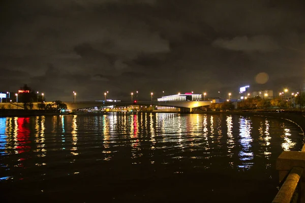 Paisaje Ciudad Nocturna — Foto de Stock