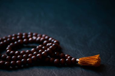Wooden japamala, rosary hindu clipart