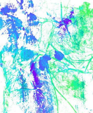 Soyut el boyası pul dokusu