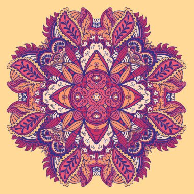 Soyut yuvarlak süslemeli vektör deseni