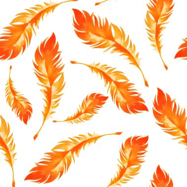 Suluboya vektör tüylü desen