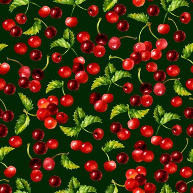 Suluboya kiraz, pürüzsüz desen. 